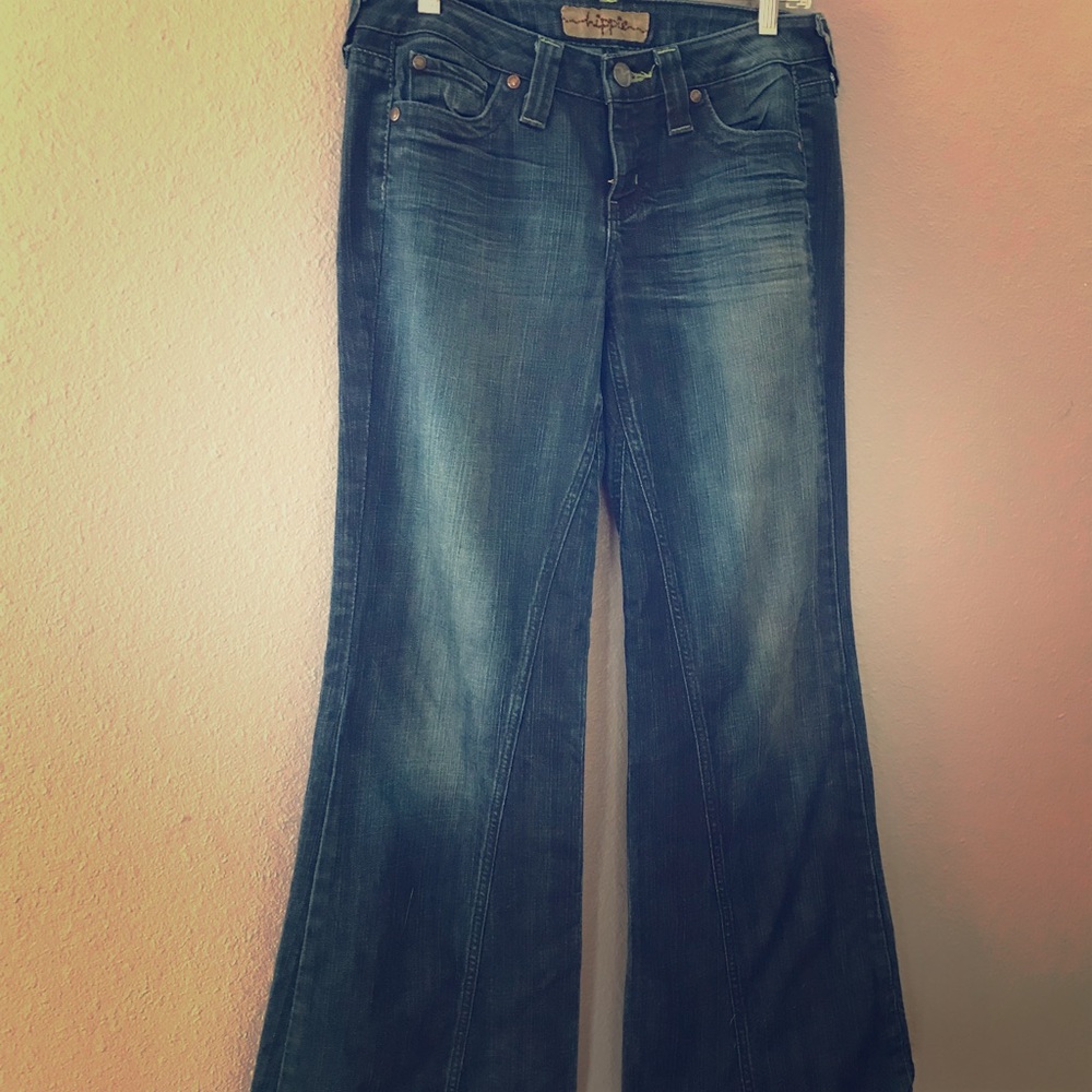 Free People Hippie Brand Bell Bottom Sz 27